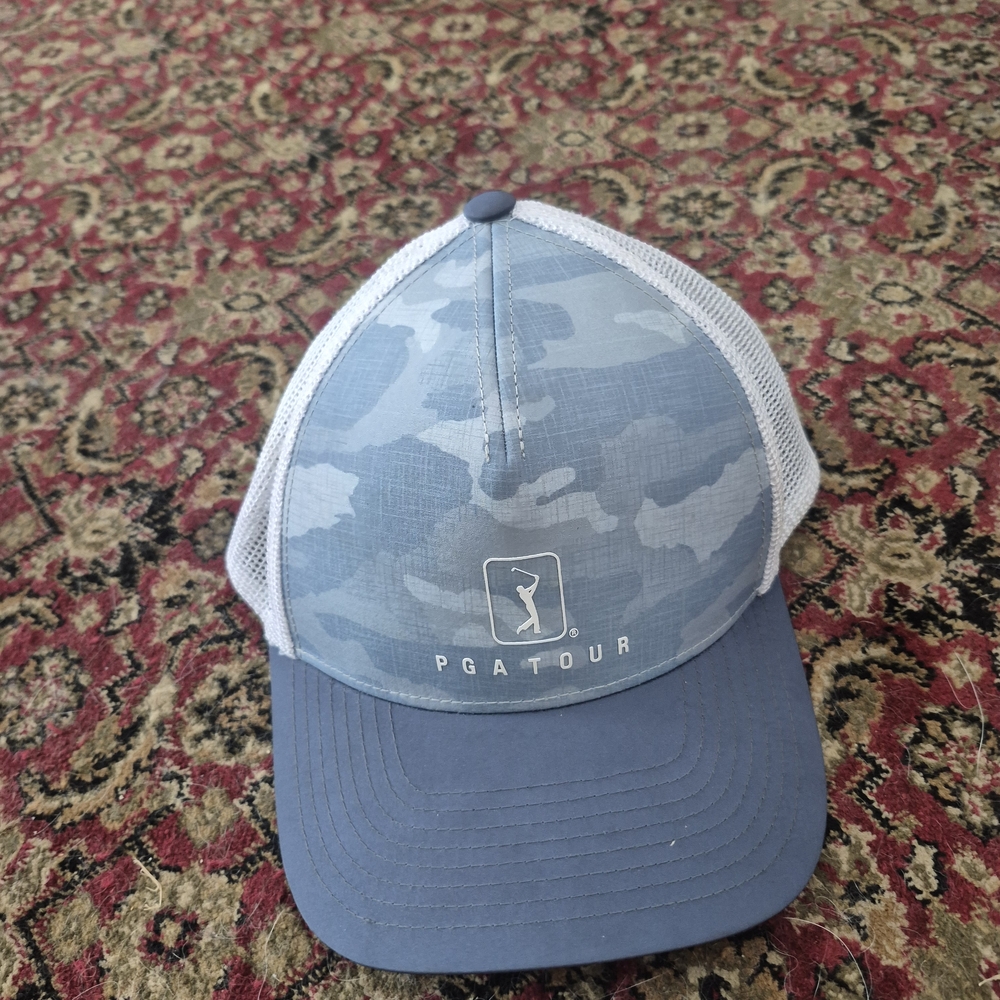 PGA Tour Blue and Gray Camo Cap